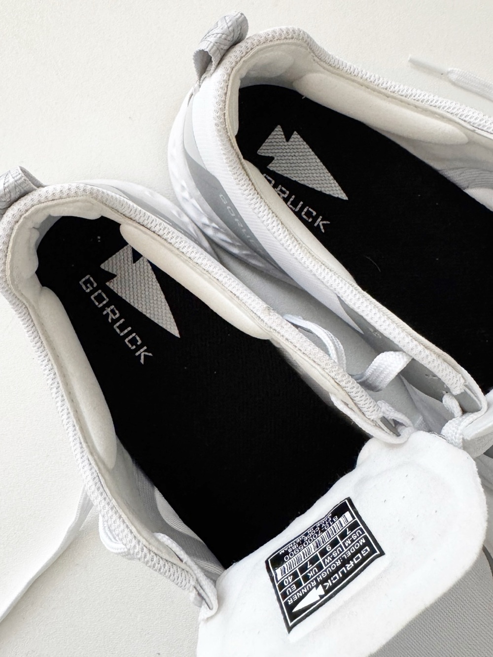 GORUCK Rough Runner Sneaker Mens US 7 Womens US 9 White Gray Running Gym Train - Picture 8 of 9
